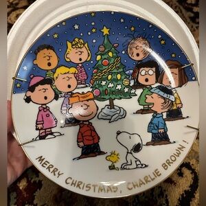 Danbury Mint Merry Christmas Charlie Brown Collectors Plate